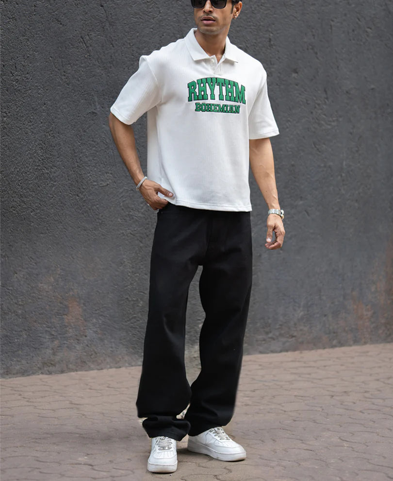 Off-White Applique Polo T-Shirt