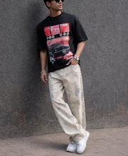 Black Graphic Stud T-Shirt