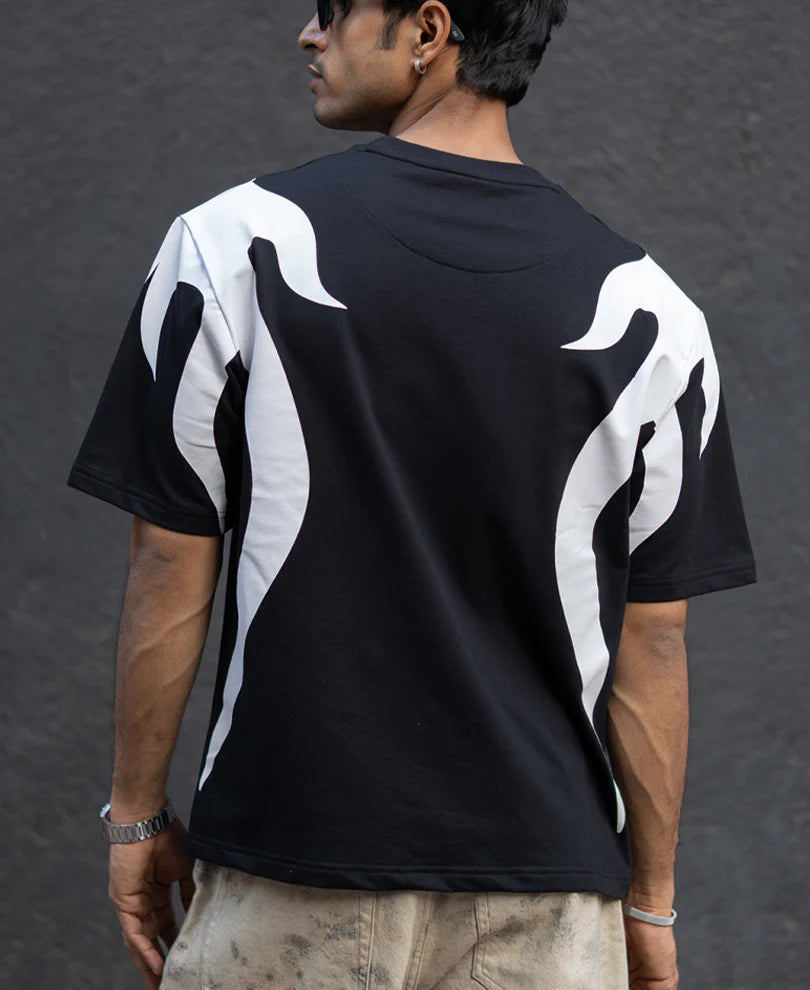 Black Graphic Oversized T-Shirt