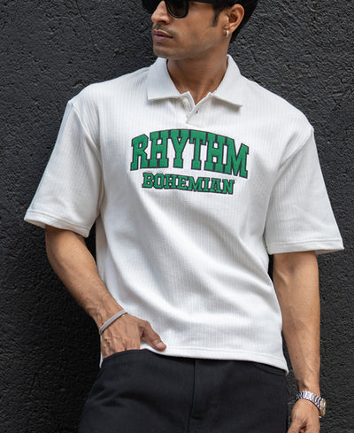 Off-White Applique Polo T-Shirt