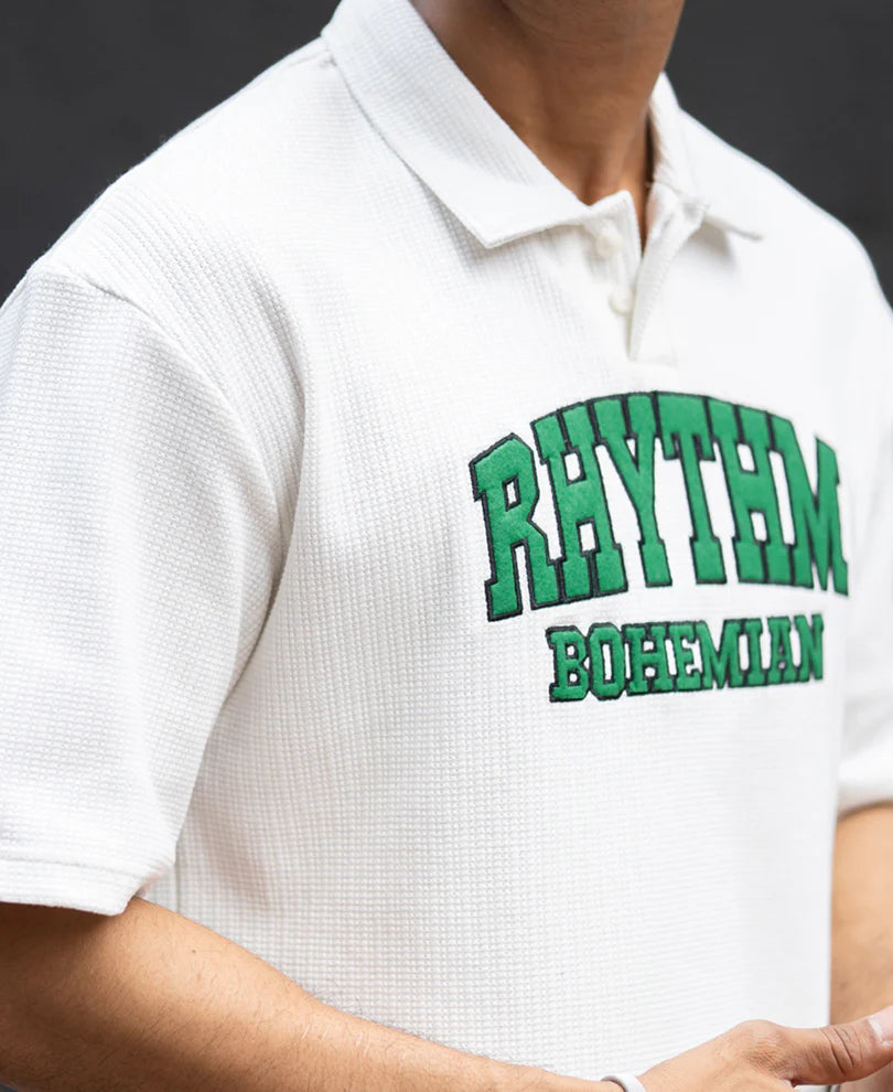 Off-White Applique Polo T-Shirt